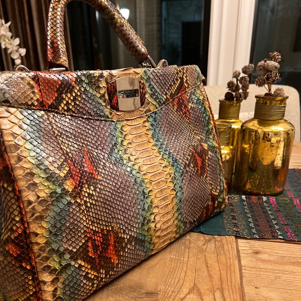 Python Italian ghibli tote bag.